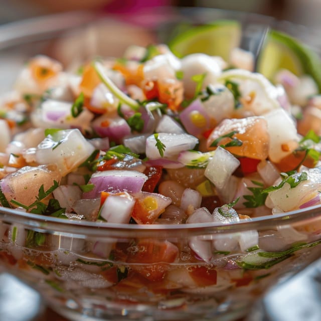 Ceviche with Chips.
