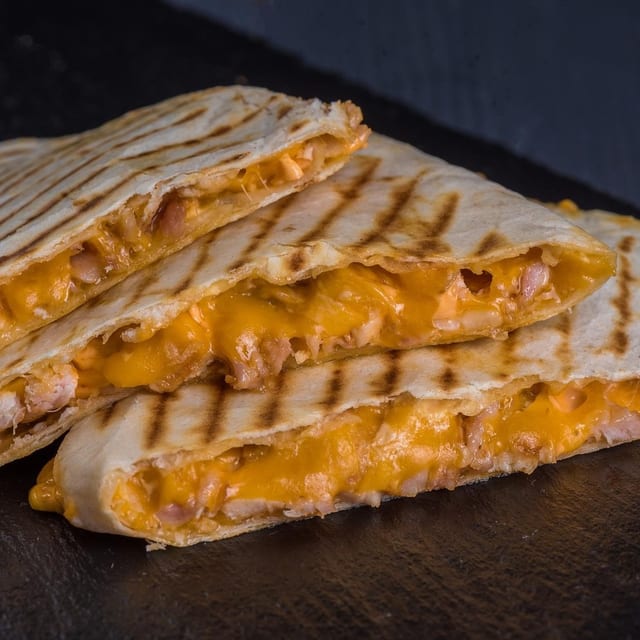 Kids Two Corn Cheese Quesadillas.