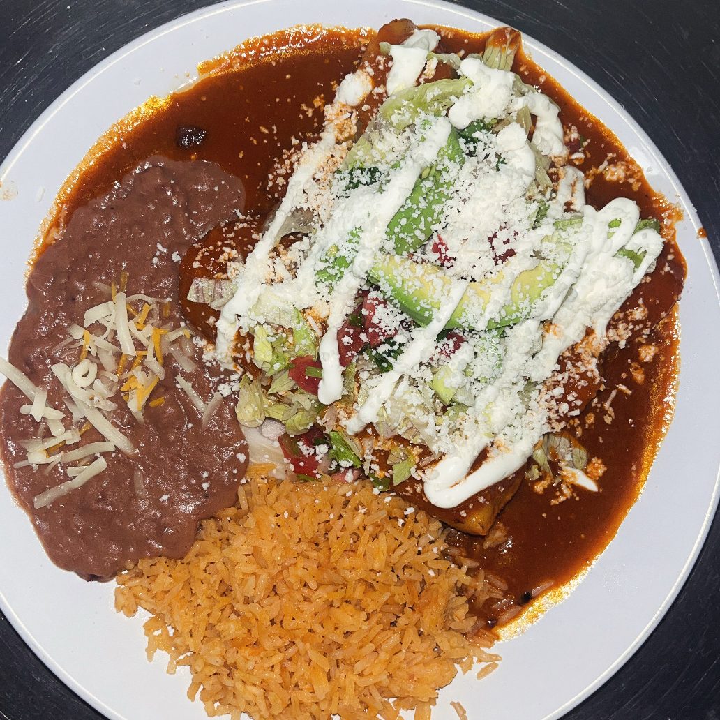 Enchiladas Roja Hot.