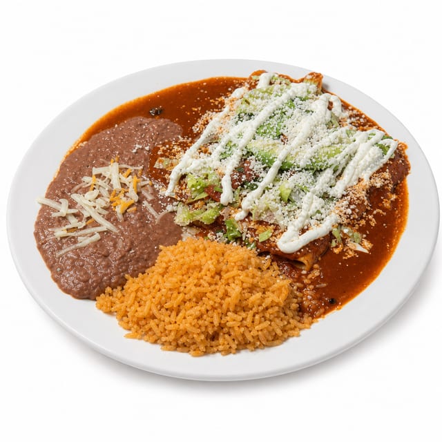 Enchiladas Roja Hot.