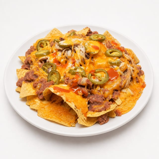 Loaded Chicken Nachos.