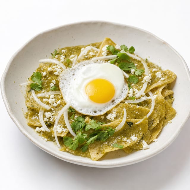 Chilaquiles Salsa Verde 2 Huevos.